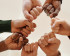 Fists of people with different skin tone